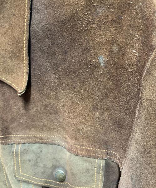 MONTGOMERY WARD（モンゴメリーワード）MONTGOMERY WARD (モンゴメリーワード) 70's パッチワークスウェードジャケット ブラウン サイズ:サイズ詳細参照の古着・服飾アイテム