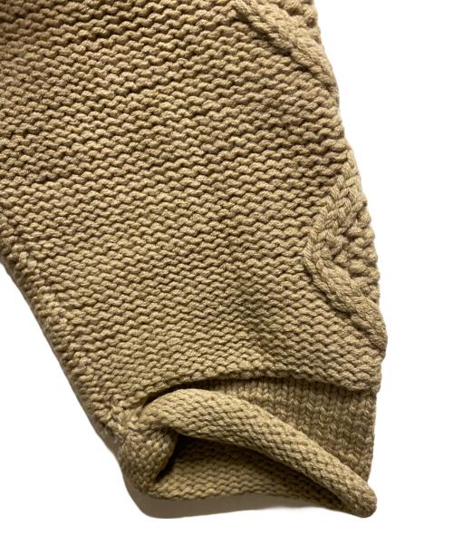 RRL（ダブルアールエル）RRL (ダブルアールエル) ケーブルニット ベージュ サイズ:Lの古着・服飾アイテム