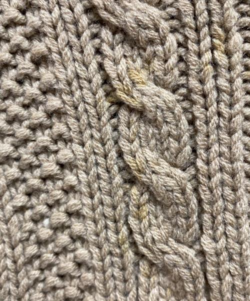 RRL（ダブルアールエル）RRL (ダブルアールエル) ケーブルニット ベージュ サイズ:Lの古着・服飾アイテム