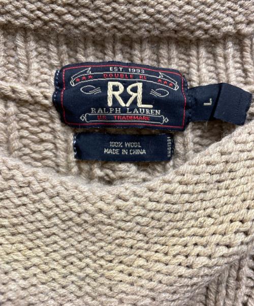 RRL（ダブルアールエル）RRL (ダブルアールエル) ケーブルニット ベージュ サイズ:Lの古着・服飾アイテム