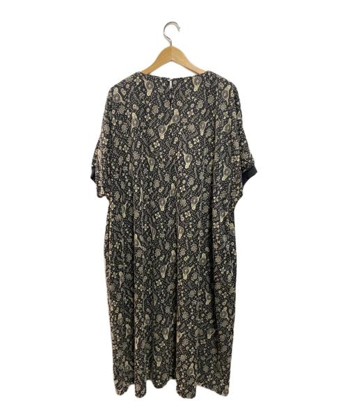 Marble SUD（マーブルシュッド）Marble SUD (マーブルシュッド) ジャガード 袖口 リブ ワンピース ブラック サイズ:記載なしの古着・服飾アイテム