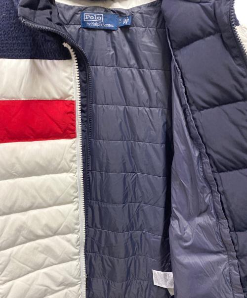 POLO RALPH LAUREN（ポロ・ラルフローレン）POLO RALPH LAUREN (ポロ・ラルフローレン) ニットダウンジャケット ホワイト サイズ:Sの古着・服飾アイテム