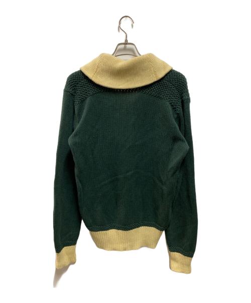 POLO RALPH LAUREN（ポロ・ラルフローレン）POLO RALPH LAUREN (ポロ・ラルフローレン) ショールカラーニット グリーン サイズ:Ｍの古着・服飾アイテム