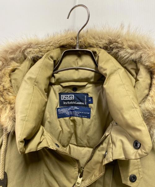 POLO RALPH LAUREN（ポロ・ラルフローレン）POLO RALPH LAUREN (ポロ・ラルフローレン) CARE LABEL DOWN JK ベージュ サイズ:Mの古着・服飾アイテム
