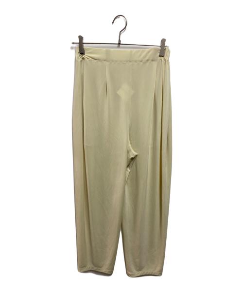 ISSEY MIYAKE（イッセイミヤケ）ISSEY MIYAKE (イッセイミヤケ) DRAPE JERSEY-36 PANTS イエロー サイズ:2の古着・服飾アイテム