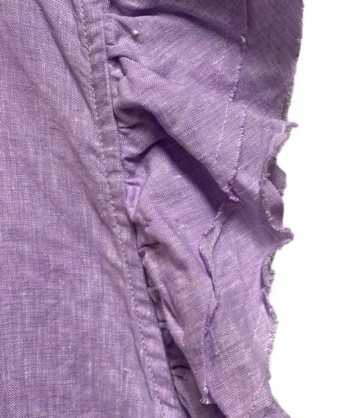 house of lotus（ハウスオブロータス）house of lotus (ハウスオブロータス) 半袖フリルブラウス パープル サイズ:Ｍの古着・服飾アイテム