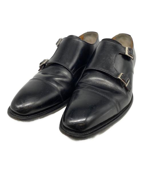 SCOTCH GRAIN（スコッチグレイン）SCOTCH GRAIN (スコッチグレイン) モンクストラップシューズ ブラック サイズ:26.5の古着・服飾アイテム
