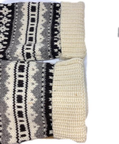CELINE（セリーヌ）CELINE (セリーヌ) Baja fair isle Shetland wool hoodie ベージュ サイズ:Sの古着・服飾アイテム