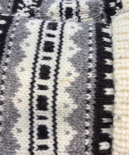 CELINE（セリーヌ）CELINE (セリーヌ) Baja fair isle Shetland wool hoodie ベージュ サイズ:Sの古着・服飾アイテム