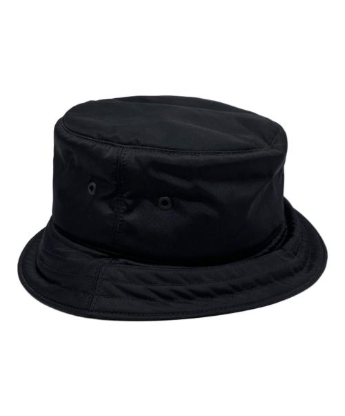 BURBERRY（バーバリー）BURBERRY (バーバリー) ホースフェリーハットプリントナイロンハット ブラック サイズ:Ｌの古着・服飾アイテム