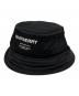BURBERRY（バーバリー）の古着「ホースフェリーハットプリントナイロンハット」｜ブラック