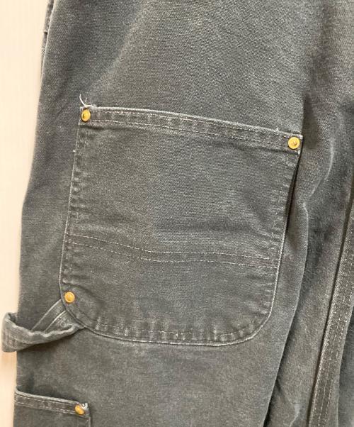 CarHartt（カーハート）CarHartt (カーハート) ダブルニーオーバーオール ブラック サイズ:Ｗ40×Ｌ32の古着・服飾アイテム