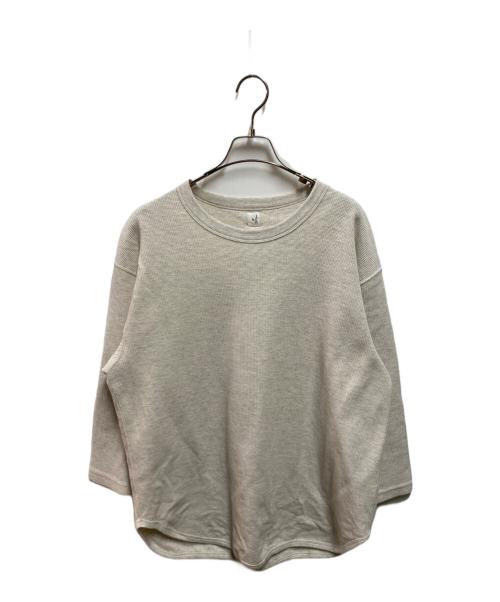 blurhms ROOTSTOCK（ブラームスルーツストック）blurhms ROOTSTOCK (ブラームスルーツストック) Rough&Smooth Thermal Baseball Tee グレー サイズ:2の古着・服飾アイテム