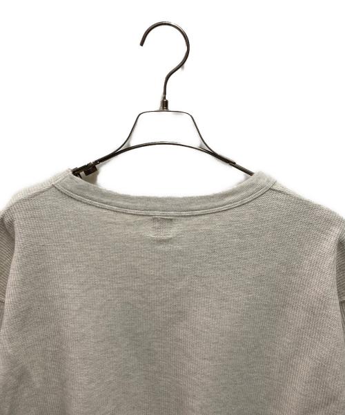 blurhms ROOTSTOCK（ブラームスルーツストック）blurhms ROOTSTOCK (ブラームスルーツストック) Rough&Smooth Thermal Baseball Tee グレー サイズ:2の古着・服飾アイテム