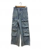 DIESELディーゼル）の古着「P-MIRTA-OUT カーゴパンツ」｜インディゴ