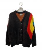 WAXワックス）の古着「アクリルシャギーカーシガン」｜マルチカラー