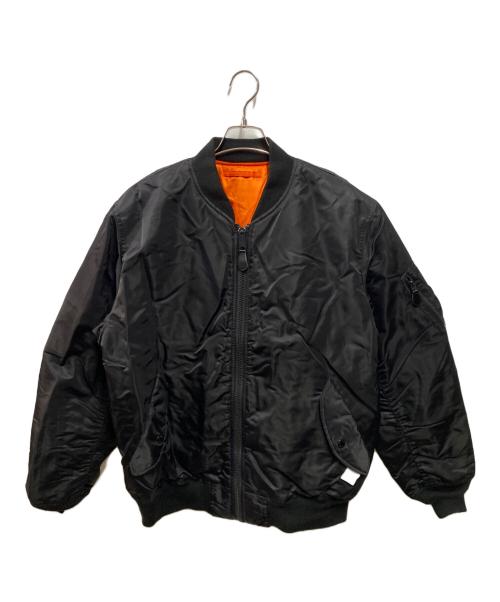 AVIREX（アヴィレックス）AVIREX (アヴィレックス) COMMERCIAL LOGO MA-1フライトジャケット ブラック サイズ:DOUBLE EXTRA LARGEの古着・服飾アイテム