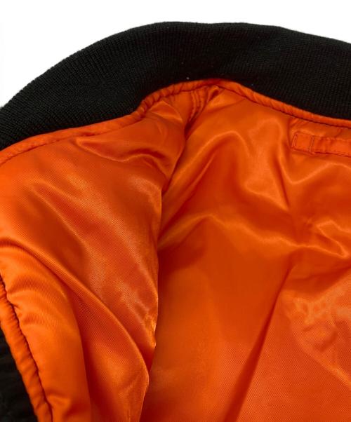 AVIREX（アヴィレックス）AVIREX (アヴィレックス) COMMERCIAL LOGO MA-1フライトジャケット ブラック サイズ:DOUBLE EXTRA LARGEの古着・服飾アイテム