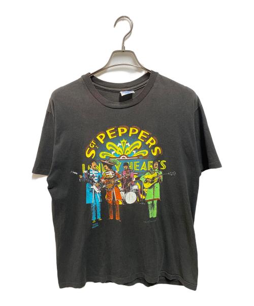 Hanes（ヘインズ）Hanes (ヘインズ) Sgt.Pepper's Lonely Hearts Club Band 25TH ANNIVERSARY Tシャツ ブラック サイズ:Ⅼの古着・服飾アイテム