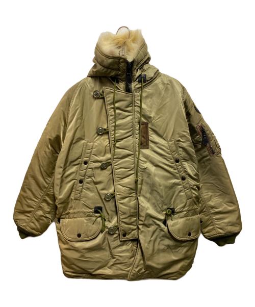 HOUSTON（ヒューストン）HOUSTON (ヒューストン) TYPE N-3フライトジャケット オリーブ サイズ:Мの古着・服飾アイテム