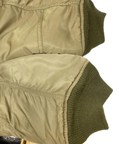 HOUSTON（ヒューストン）HOUSTON (ヒューストン) TYPE N-3フライトジャケット オリーブ サイズ:Мの古着・服飾アイテム