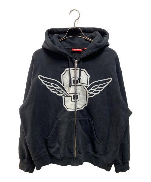 SUPREME（シュプリーム）SUPREME (シュプリーム) 25SS Wings Zip Up Hooded Sweatshirt ブラック サイズ:Mの古着・服飾アイテム