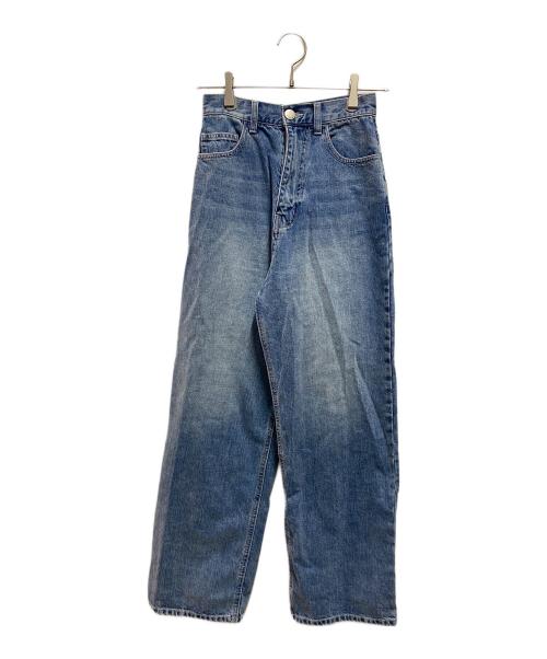 HER LIP TO（ハーリップトゥ）HER LIP TO (ハーリップトゥ) Milano Wide-Straight Jeans インディゴ サイズ:24の古着・服飾アイテム
