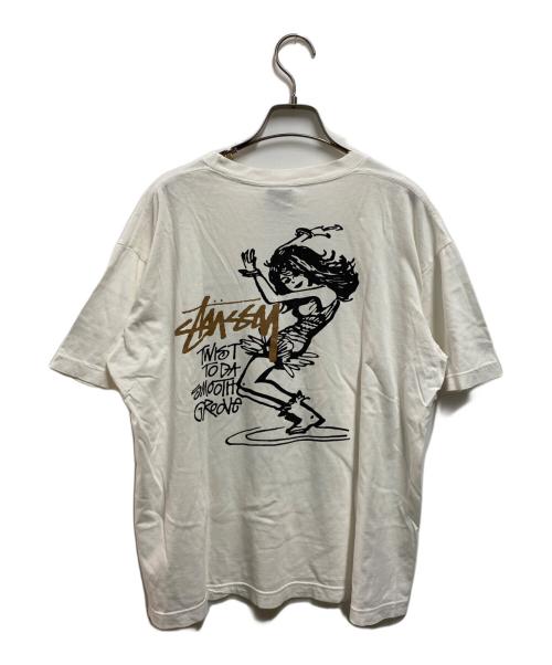 stussy（ステューシー）stussy (ステューシー) TWIST GIRL TEE ネイビー サイズ:Ｌの古着・服飾アイテム