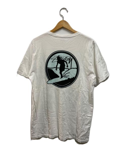 stussy（ステューシー）stussy (ステューシー) サーファーTシャツ ホワイト サイズ:Mの古着・服飾アイテム