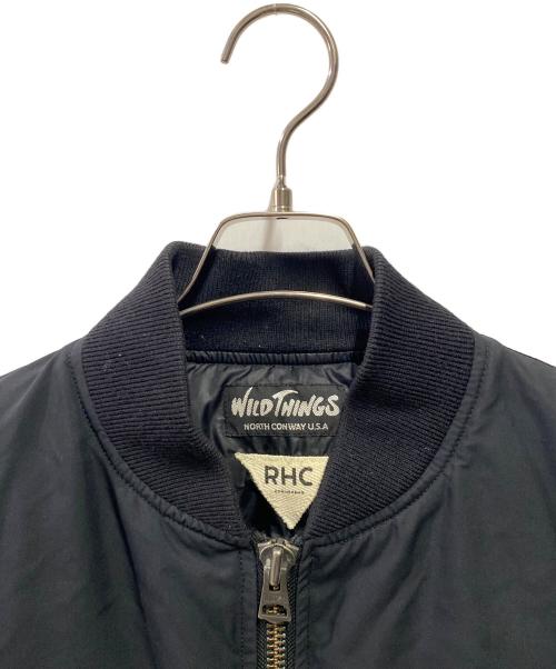 WILD THINGS（ワイルドシングス）WILD THINGS (ワイルドシングス) Ron Herman (ロンハーマン) MA-1ジャケット ブラック サイズ:サイズ詳細参照の古着・服飾アイテム