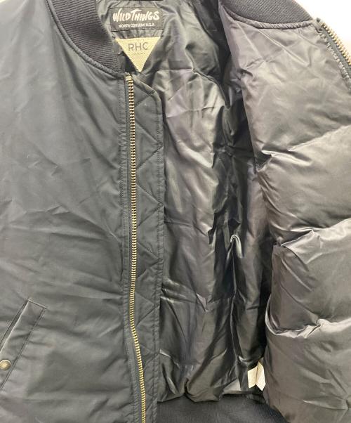 WILD THINGS（ワイルドシングス）WILD THINGS (ワイルドシングス) Ron Herman (ロンハーマン) MA-1ジャケット ブラック サイズ:サイズ詳細参照の古着・服飾アイテム