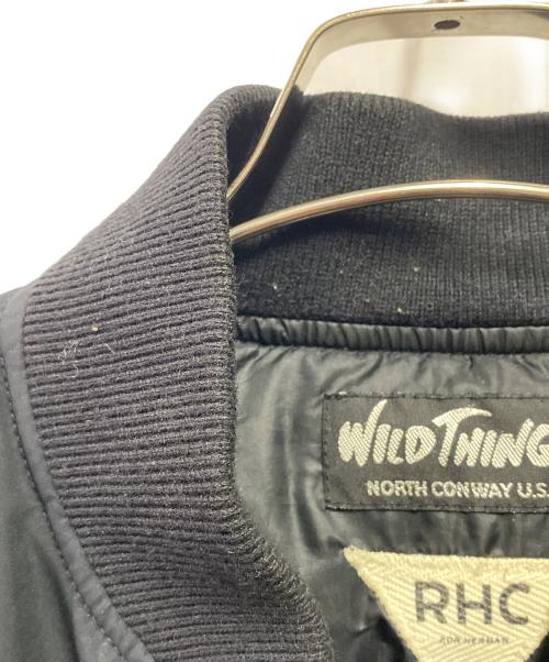 WILD THINGS（ワイルドシングス）WILD THINGS (ワイルドシングス) Ron Herman (ロンハーマン) MA-1ジャケット ブラック サイズ:サイズ詳細参照の古着・服飾アイテム