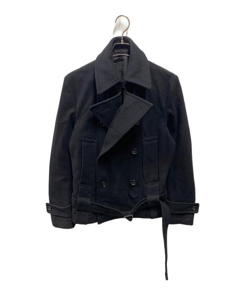 Y's（ワイズ）Y's (ワイズ) 00's Pコート ブラック サイズ:1の古着・服飾アイテム