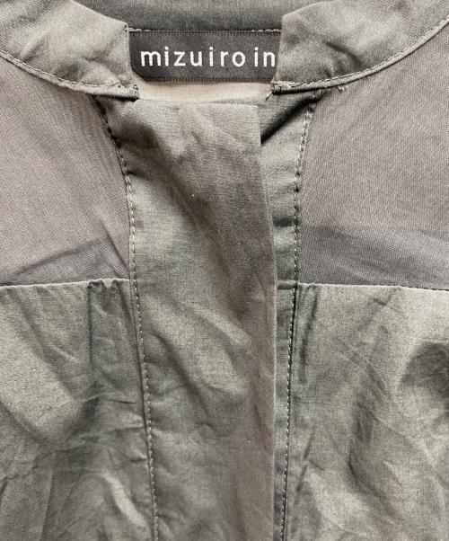 mizuiro-ind（ミズイロインド）mizuiro-ind (ミズイロインド) 25SS シアーワイドワンピース グレー サイズ:FREEの古着・服飾アイテム