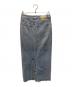 DU JOUR (デュ ジュール) LEAN FOIL JEAN SKIRT インディゴ サイズ:36：3000円