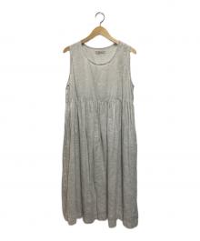 Antiquite's（アンティークス）の古着「リネンワンピース」｜ホワイト