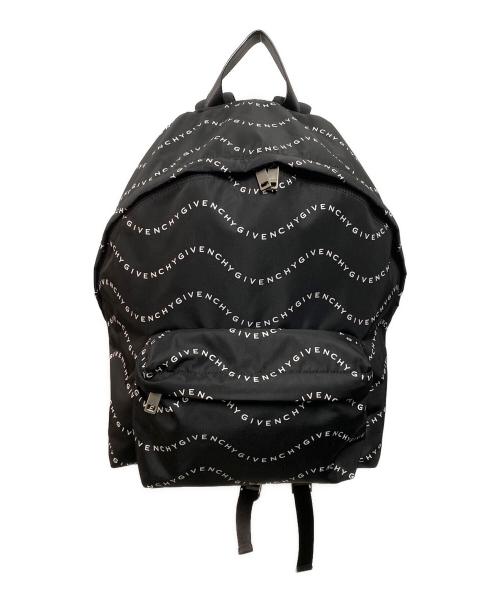 GIVENCHY（ジバンシィ）GIVENCHY (ジバンシィ) WAVES PRINTリュック ブラックの古着・服飾アイテム