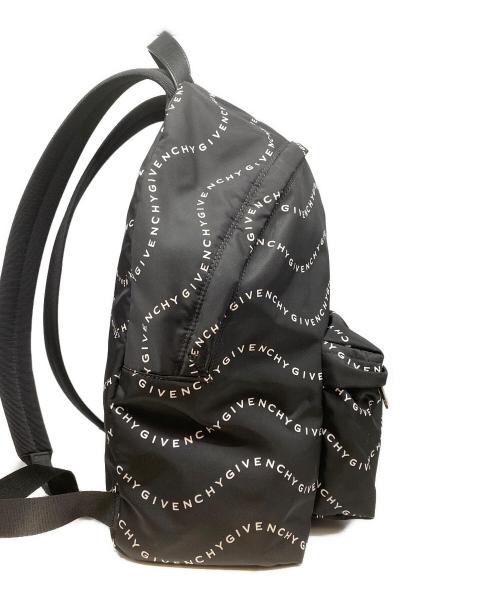 GIVENCHY（ジバンシィ）GIVENCHY (ジバンシィ) WAVES PRINTリュック ブラックの古着・服飾アイテム