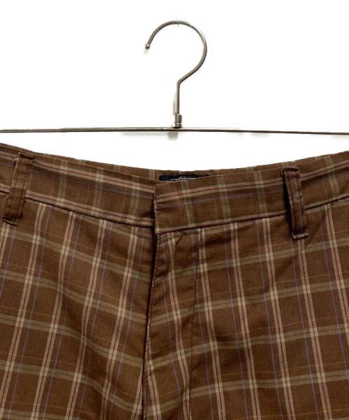 stussy（ステューシー）stussy (ステューシー) 00's チェックハーフパンツ ブラウン サイズ:Ｌの古着・服飾アイテム