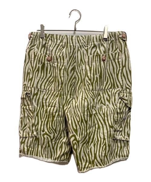 stussy（ステューシー）stussy (ステューシー) 00's ゼブラカーゴショーツ グリーン サイズ:34の古着・服飾アイテム