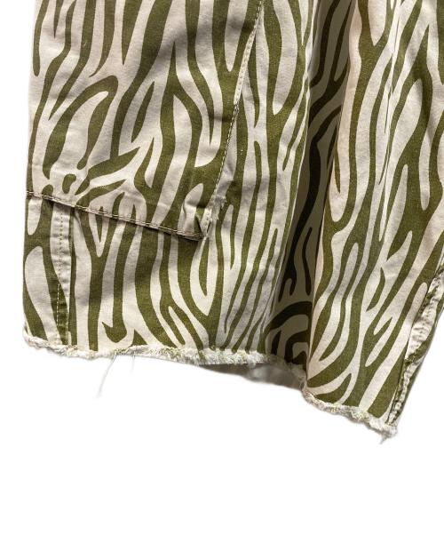 stussy（ステューシー）stussy (ステューシー) 00's ゼブラカーゴショーツ グリーン サイズ:34の古着・服飾アイテム