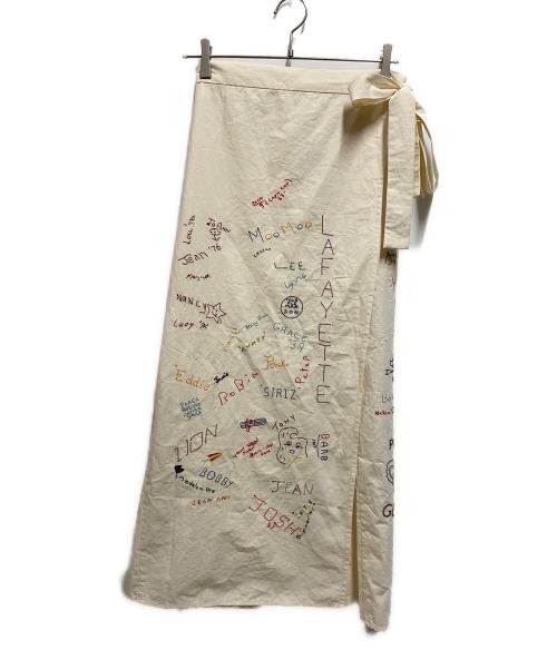 PAY DAY（ペイデイ）PAY DAY (ペイデイ) RHC Ron Herman (アールエイチシー ロンハーマン) 別注メモリアルラップスカート ベージュ サイズ:FREE 未使用品の古着・服飾アイテム