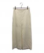 AURALEEオーラリー）の古着「TENSE WOOL DOUBLE CLOTH SKIRT」｜アイボリー