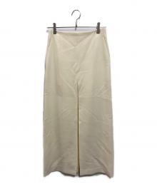 AURALEE（オーラリー）の古着「TENSE WOOL DOUBLE CLOTH SKIRT」｜アイボリー