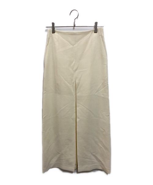 AURALEE（オーラリー）AURALEE (オーラリー) TENSE WOOL DOUBLE CLOTH SKIRT アイボリー サイズ:1の古着・服飾アイテム