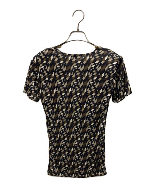 FENDI（フェンディ）FENDI (フェンディ) 総柄Tシャツ ブラウン サイズ:44の古着・服飾アイテム