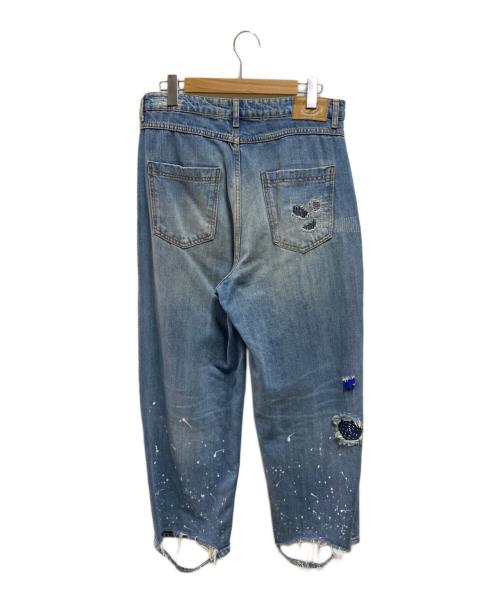 ZARA（ザラ）ZARA (ザラ) ADER error (アーダーエラー) Patchwork Denim Pants インディゴ サイズ:40の古着・服飾アイテム