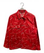 SUPREMEシュプリーム）の古着「DENIM LOGO CHORE COAT」｜レッド