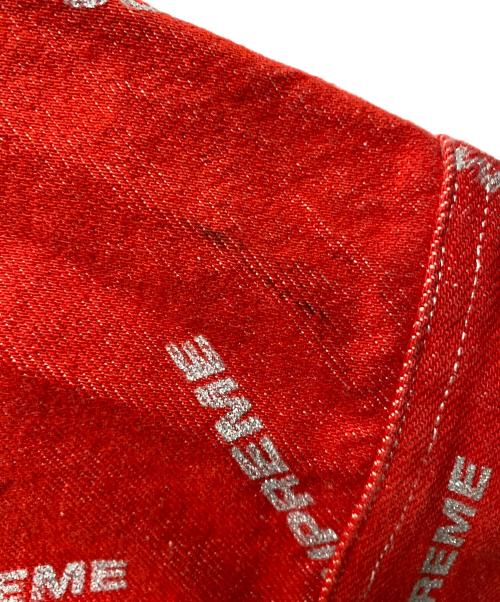 SUPREME（シュプリーム）SUPREME (シュプリーム) DENIM LOGO CHORE COAT レッド サイズ:ｓの古着・服飾アイテム