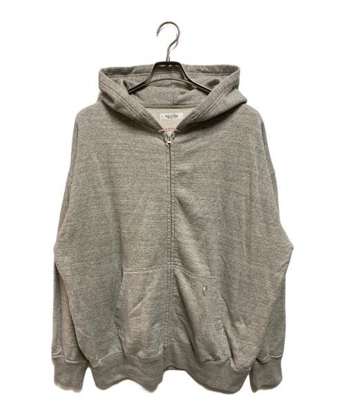 H.R.MARKET（ハリウッドランチマーケッド）H.R.MARKET (ハリウッドランチマーケッド) ハートイン HRM ジップパーカ グレー サイズ:XLの古着・服飾アイテム